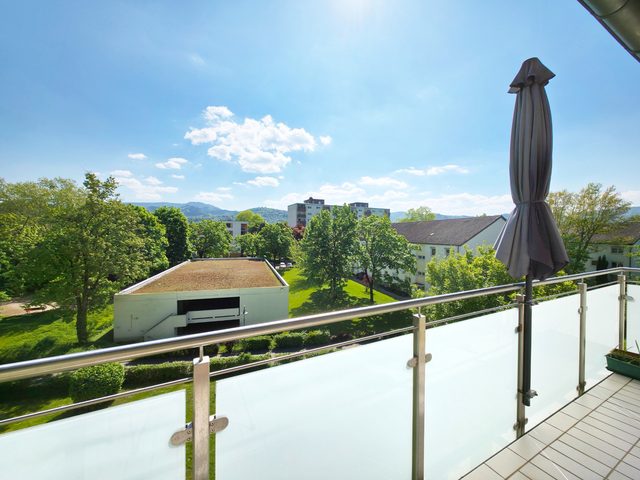 Schlafzimmer der Wohnung mit Kandelblick